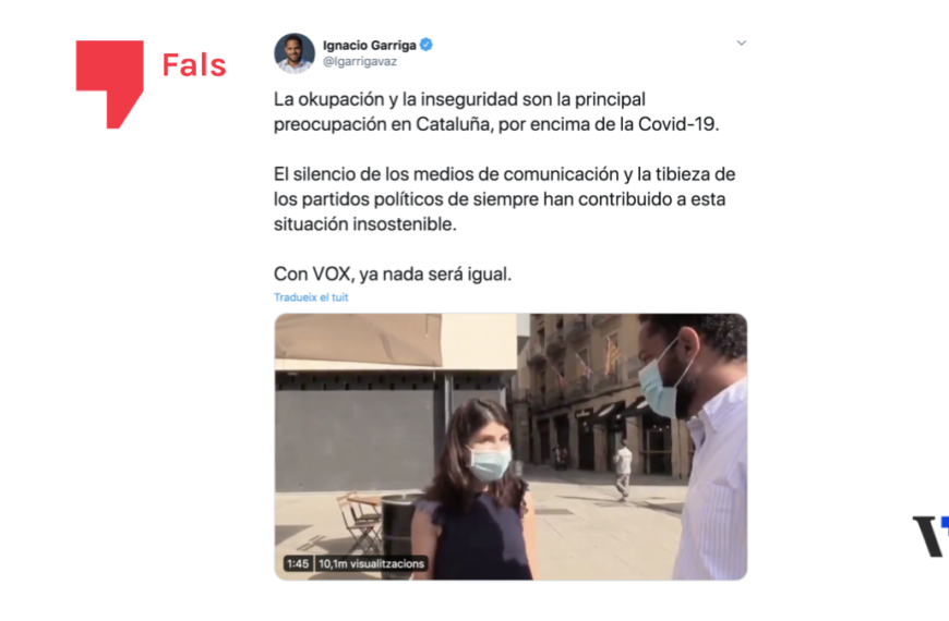 És fals que l’okupació i la inseguretat siguin les dues principals preocupacions dels catalans